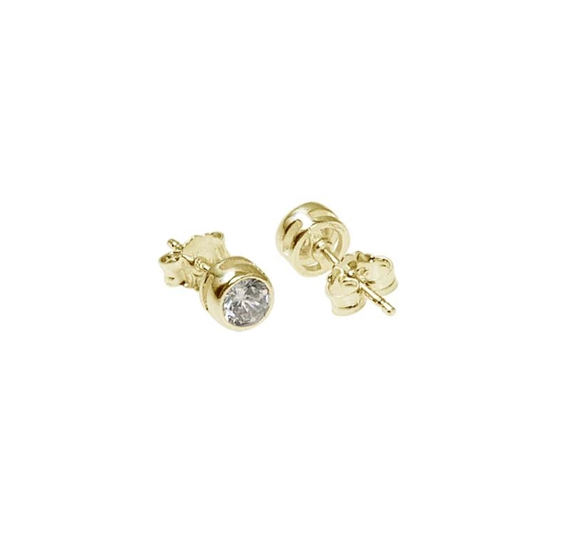 CU Jewellery - Cubic Small Ear Gold