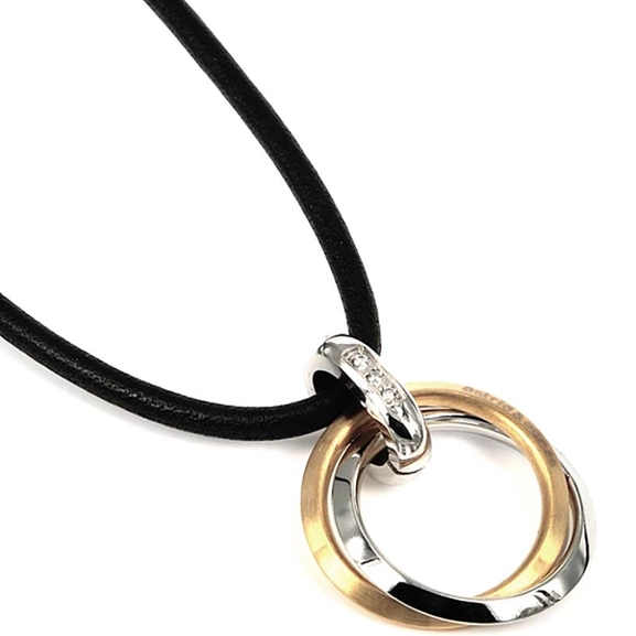 CARRO Kort Halsband Stål/Guld - Astrid & Agnes - Snabb frakt & paketinslagning - Nordicspectra.se