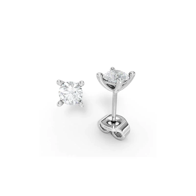 Schalins - Aure 14 D Örhängen Vitguld