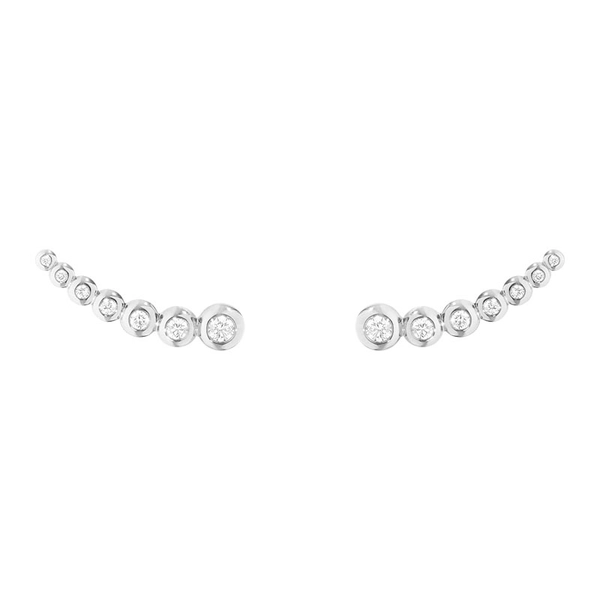 Aurora Örhängen Vitguld med 0.26 ct Diamanter - Georg Jensen örhängen - Snabb frakt & paketinslagning - Nordicspectra.se