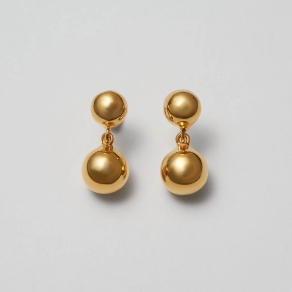 Sphere Earrings Gold från Blue Billie