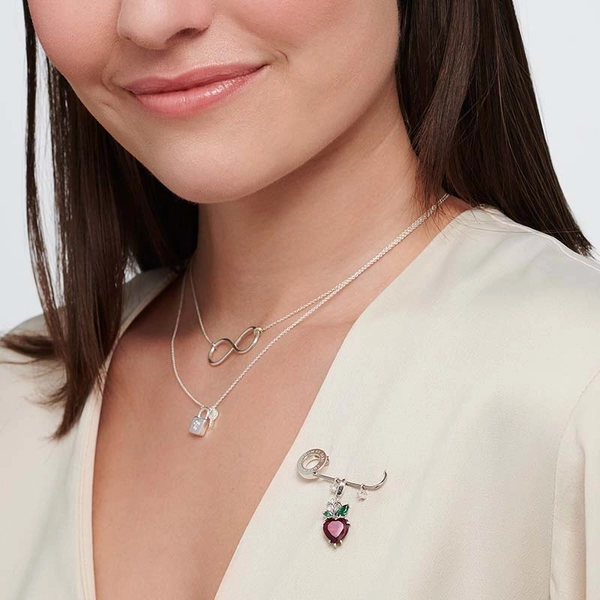 Charm-Anhänger Erdbeere Silber von Thomas Sabo, Schneller Versand - Nordicspectra.de