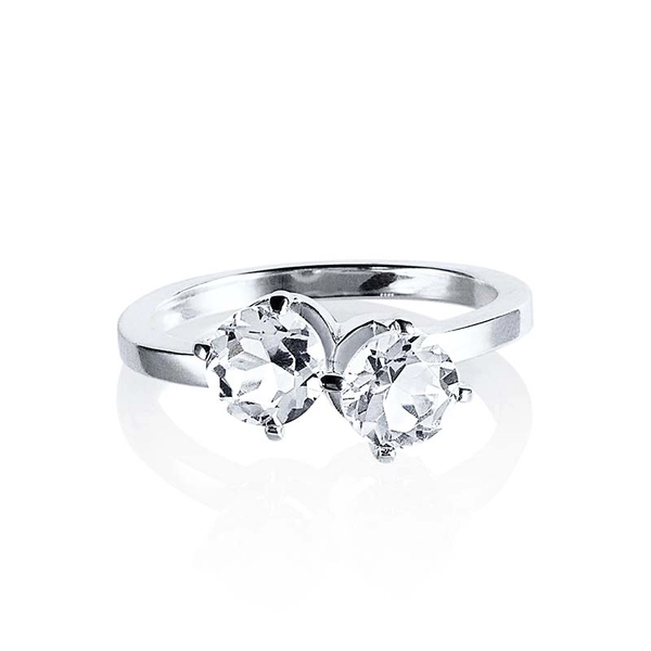 The Mountain & I Ring Crystal Quartz - Efva Attling - Skandinaviska Designsmycken - Nordic Spectra