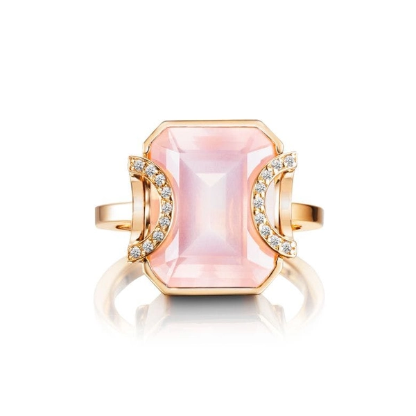 Little Magic Star Ring Rose Quartz Gold - Efva Attling ringar - Snabb frakt & paketinslagning - Nordicspectra.se
