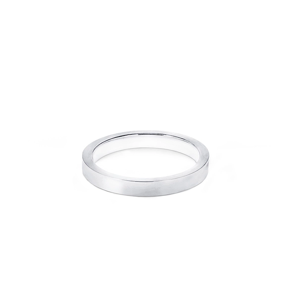 1946 Ring Rak 3 mm Vitguld - Nordic Spectra - Förstärker livets stora händelser - Nordic Spectra