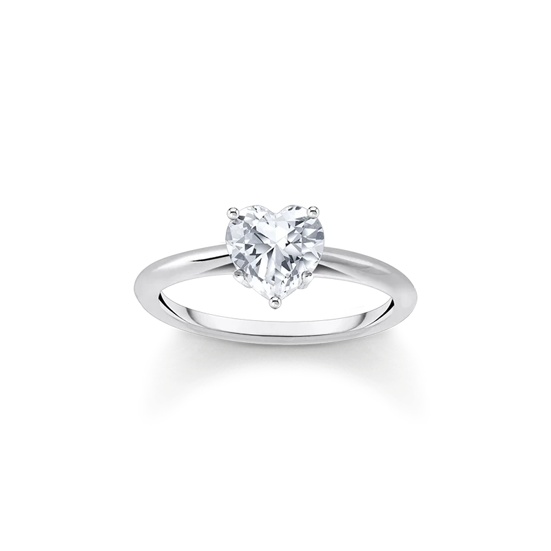 Thomas Sabo – Ring med Hjärtformad Sten