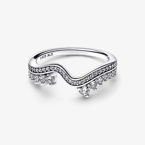 Funkelnde Asymmetrische Wellen Ring von PANDORA, Schneller Versand - Nordicspectra.de