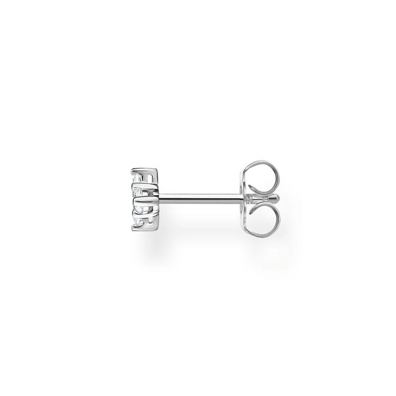 Einzel Ohrstecker Weisser Stein Silber von Thomas Sabo, Schneller Versand - Nordicspectra.de