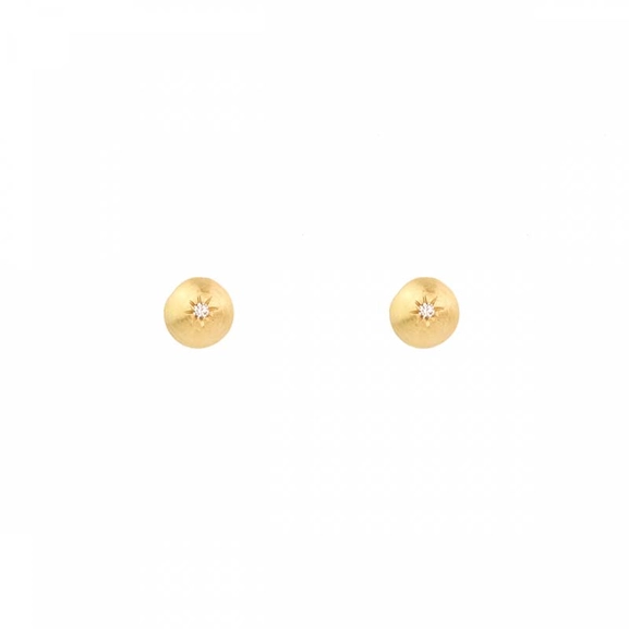 Sparkling Globe Earrings Gold von Emma Israelsson, Schneller Versand - Nordicspectra.de