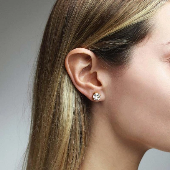 Classic Stud Earring Rhodium Crystal - Caroline Svedbom - Snabb frakt & paketinslagning - Nordicspectra.se