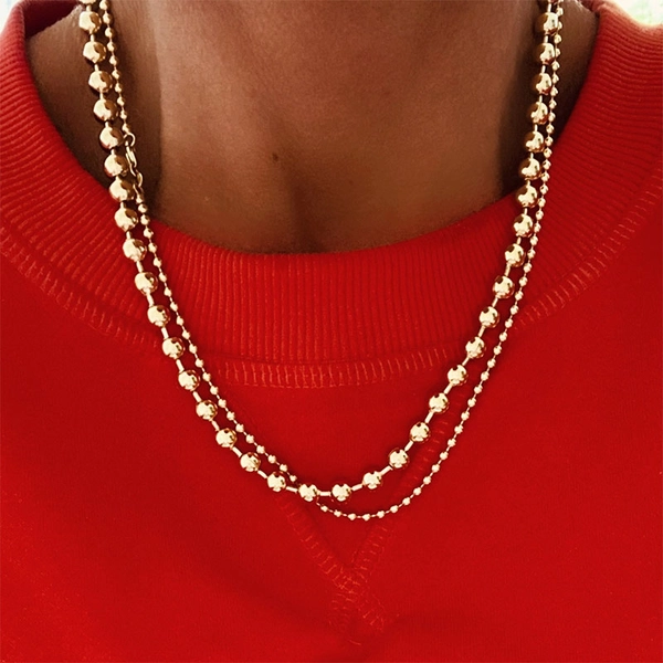 Large Globe Chain Gold - Emma Israelsson - Suuri valikoima & ilmainen lahjapaketointi - Nordicspectra.fi