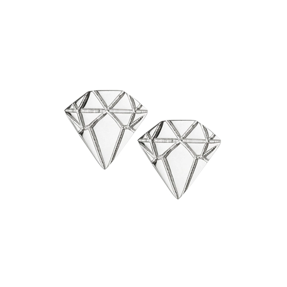 Diamond Earrings Silver  von Emma Israelsson, Schneller Versand - Nordicspectra.de
