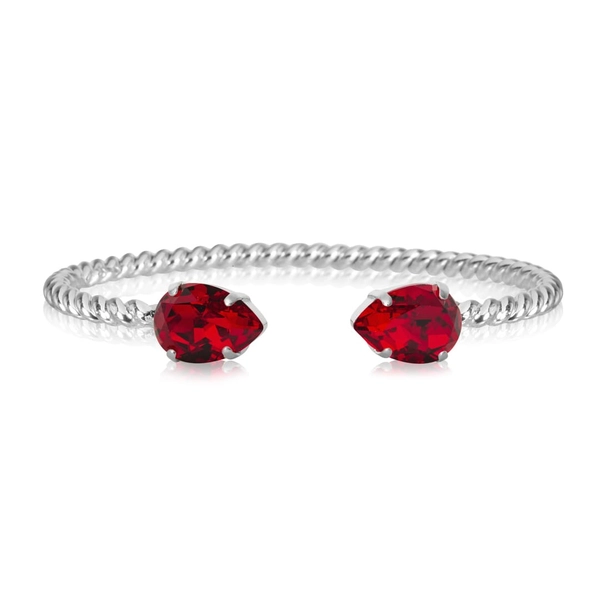 Mini Drop Bracelet Rhodium Light Siam 227 - Caroline Svedbom - Nopea toimitus ja lahjapakkaus