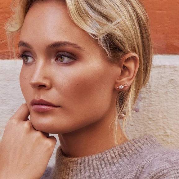 Midnight Örhängen Guld - Sparv - Populära smycken för alla tillfällen