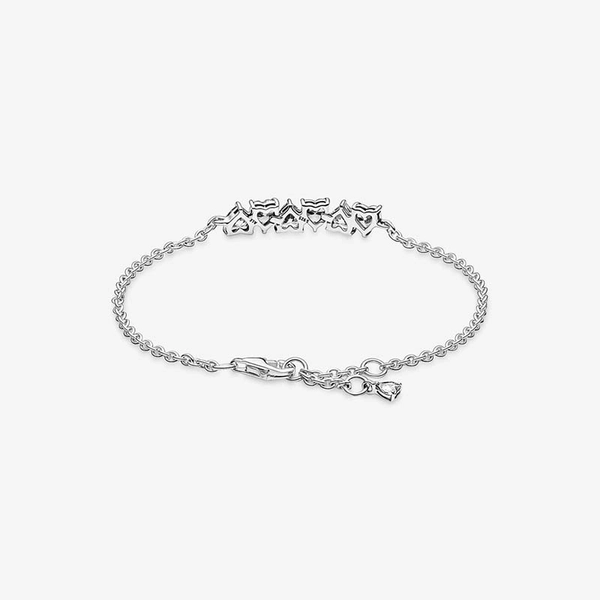 Funkelnde Endlos-Herzen Kettenarmband von PANDORA, Schneller Versand - Nordicspectra.de