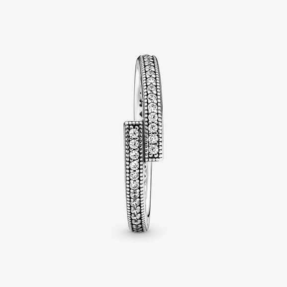 Funkelnder überlappender Ring von PANDORA, Schneller Versand - Nordicspectra.de