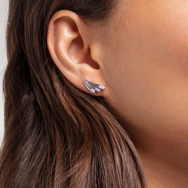 Ohrstecker Bunter Kolibri Flügel Silber von Thomas Sabo, Schneller Versand - Nordicspectra.de