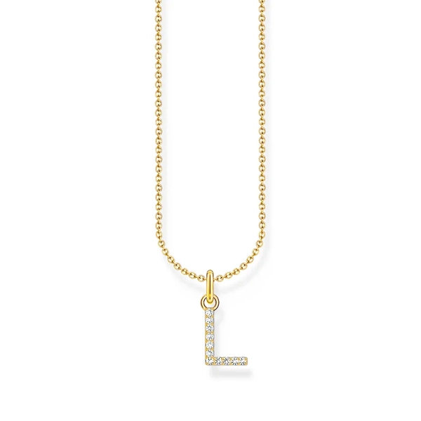 Kette mit Buchstaben-Anhänger L Gold - Thomas Sabo - Nordic Spectra