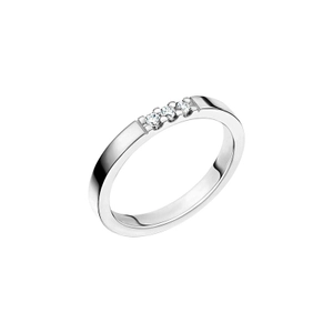 Lycka 0.09 White Gold - Wedding & engagement rings - Schalins - Scandinavian design - Nordic Spectra
