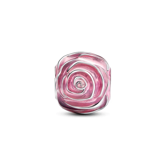 Rosafarbene Blühende Rose Charm - PANDORA - Nordic Spectra