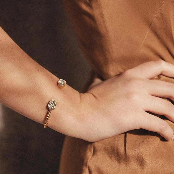 Mini Drop Bracelet Rhodium Crystal - Caroline Svedbom - Nopea toimitus ja lahjapakkaus - Nordic Spectra