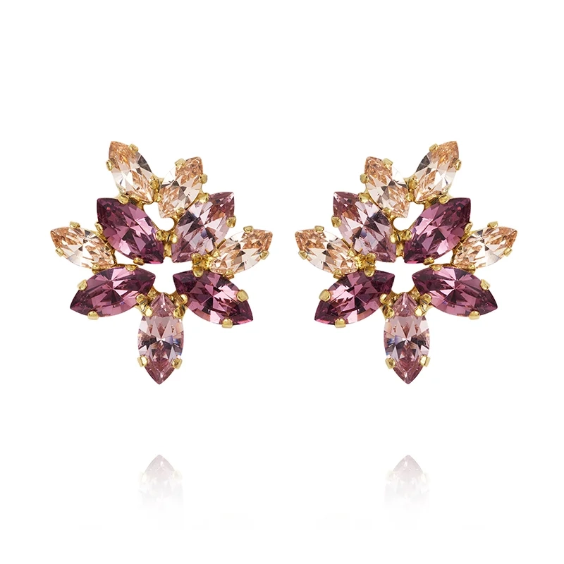 Caroline Svedbom - Melia Earcuff Gold Violet Combo