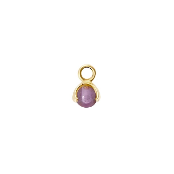 Letters Stone 2 Amethyst Pendant Gold -CU Jewellery - Snabb frakt & paketinslagning - Nordicspectra.se