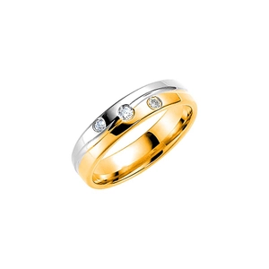 289-59.3 Gold/White Gold - Wedding & engagement rings - Schalins - Scandinavian design - Nordic Spectra