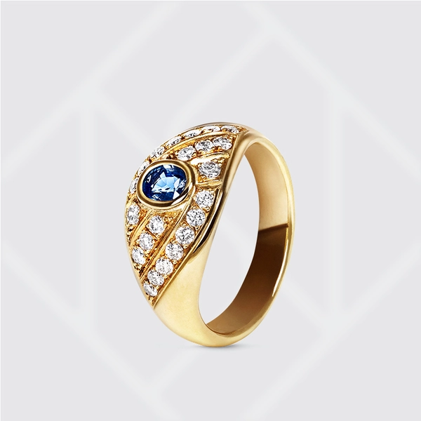 NS ONE 042 (RG Ring safir + brill) - Snabb frakt & fri paketinslagning - Nordicspectra.se