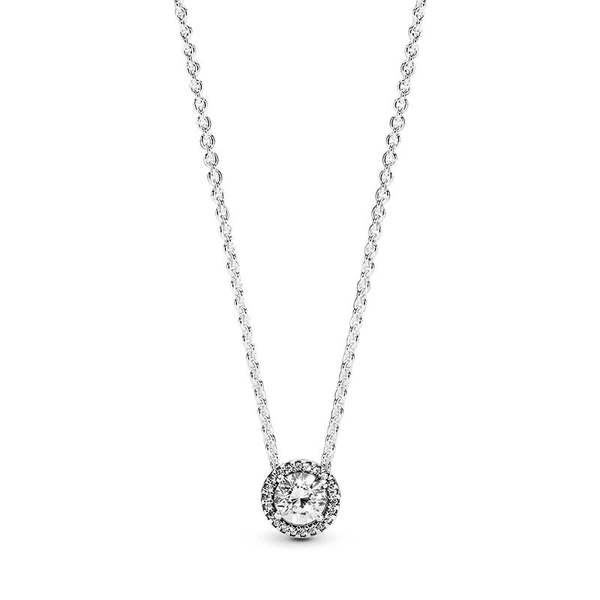 Round Sparkle Halo Halsband - PANDORA - Snabb frakt & paketinslagning - Nordicspectra.se