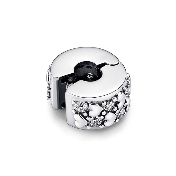 Unendlichkeit Herzen Funkelnder Clip-Charm von PANDORA, Schneller Versand - Nordicspectra.de