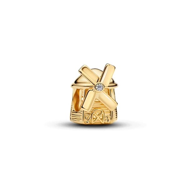 Windmühlen-Charm aus Gold von Pandora