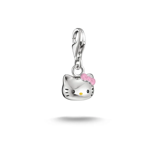 Hello Kitty Rosa Rosett Berlock från Thomas Sabo i metall