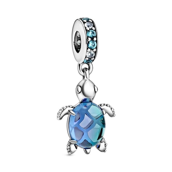Meeresschildkröte Murano-Glas Charm-Anhänger von PANDORA, Schneller Versand - Nordicspectra.de