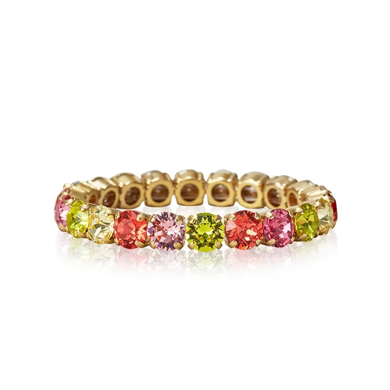Caroline Svedbom - Gia Stud Bracelet Gold Tropicana Combo