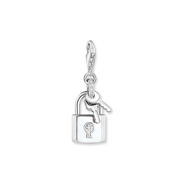 Charm-Anhänger Schloss mit Schlüssel Silber von Thomas Sabo, Schneller Versand - Nordicspectra.de