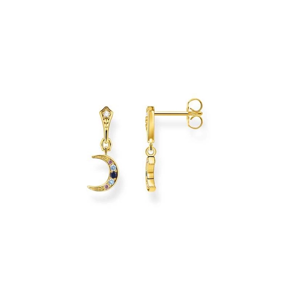 Örhängen Royalty Måne med Stenar Guld - Thomas Sabo berlock - Snabb frakt & paketinslagning - Nordicspectra.se