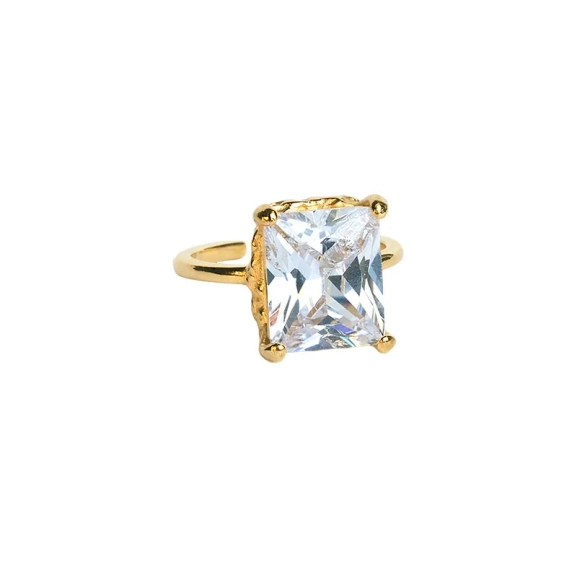 Queen Ring M Weißgold