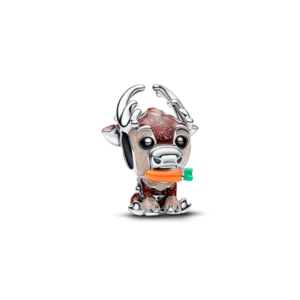 Der Disney Frozen Sven-Charm aus glänzendem Sterlingsilber symbolisiert Mut und Freude an den Abenteuern des Lebens. Die funkelnde Oberfläche fängt das Licht ein und vermittelt ein Gefühl der Entdeckung und positiver Energie.