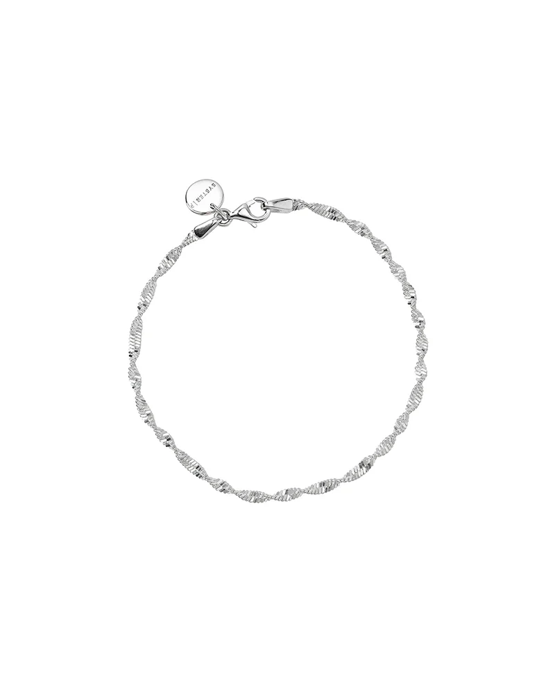 Herringbone Twisted Bracelet Silver - Syster P - Beliebter Schmuck für alle Gelegenheiten