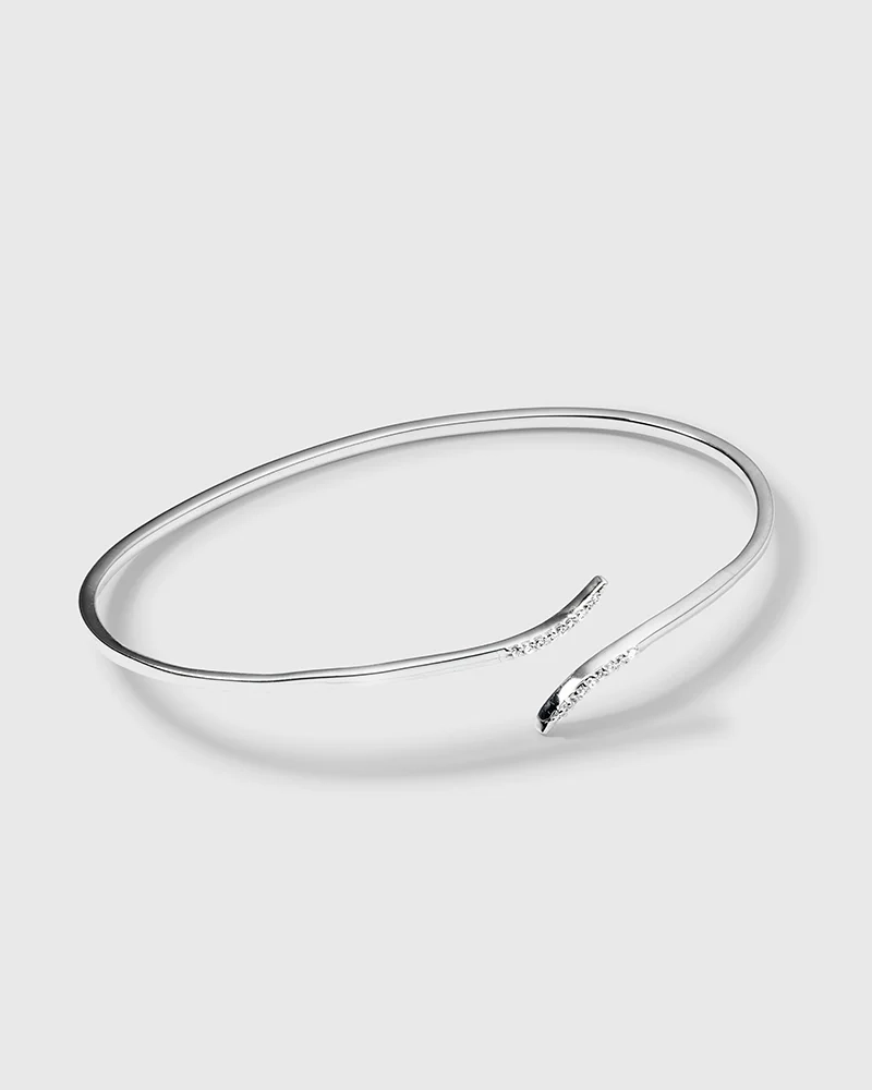 Sparkle Wrap Bangle Silver från Syster P