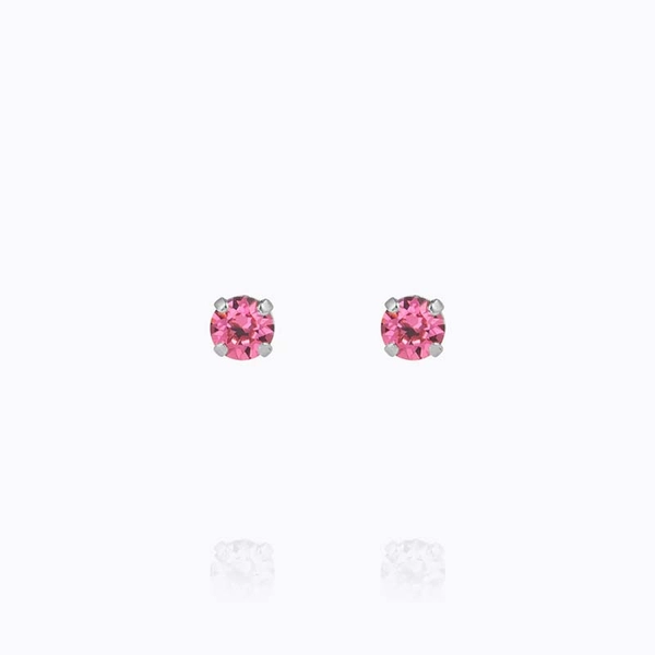 Mini Stud Earrings Rhodium Rose - Caroline Svedbom - Snabb frakt & paketinslagning - Nordicspectra.se
