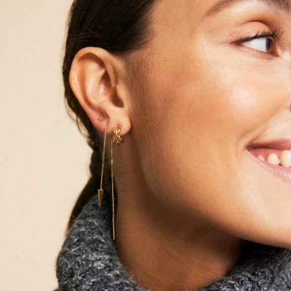 Peak Chain Earrings Gold - Edblad - Snabb frakt & paketinslagning - Nordic Spectra