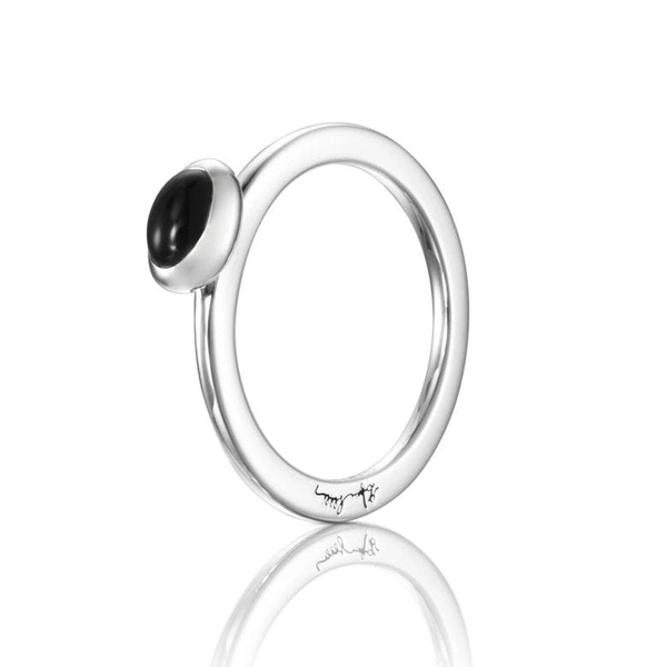 Love Bead Ring - Onyx - Efva Attling - Suuri valikoima & ilmainen lahjapaketointi - Nordicspectra.fi