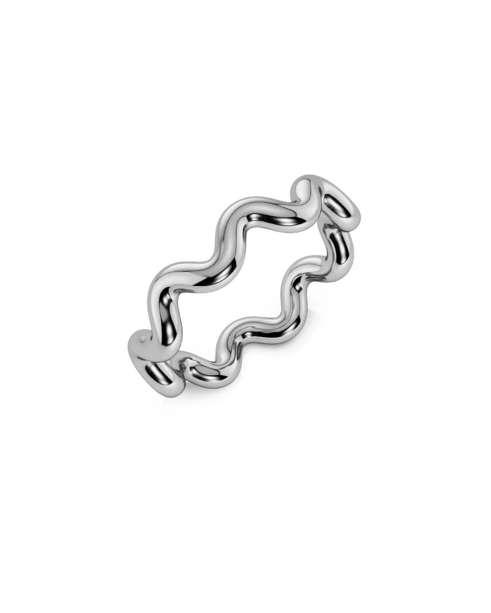 Guldfärgad spiralring i polerat rostfritt stål från Edblad