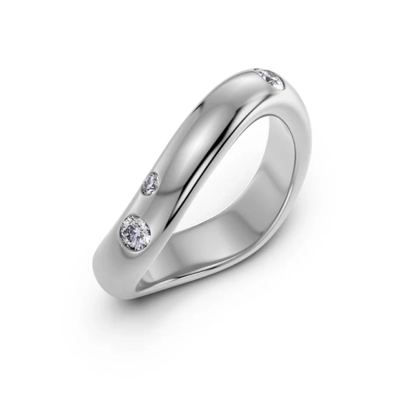Edblad Selena Ring i stål med 4 mm bredd