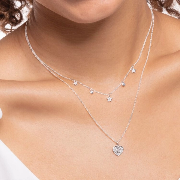 Kaulakorut Pavé Sydän - Thomas Sabo - Suuri valikoima & ilmainen lahjapaketointi - Nordicspectra.fi