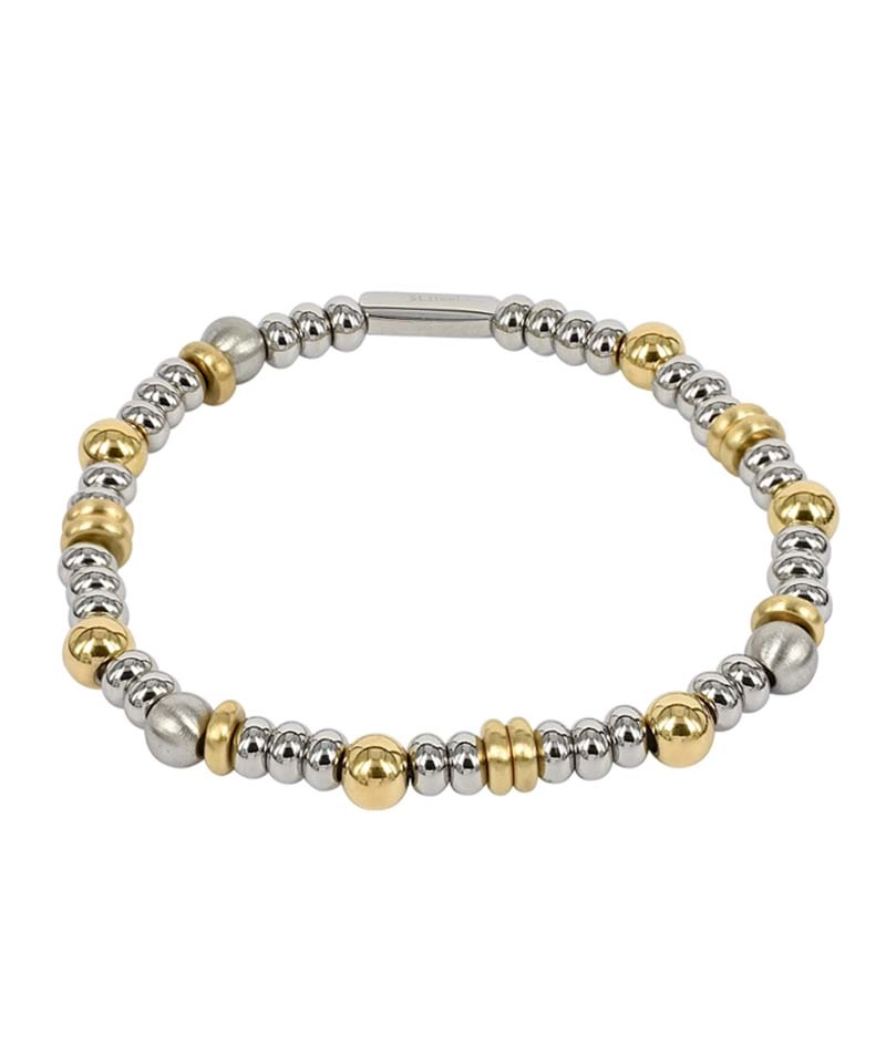 FREJA Armband Stål/Guld - Astrid & Agnes - Snabb frakt & paketinslagning - Nordicspectra.se