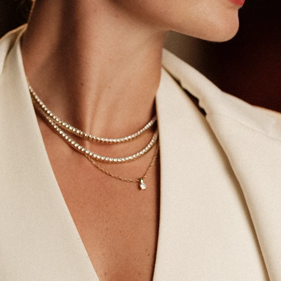 ADELE Halsband Stål - Astrid & Agnes - Nordic Spectra