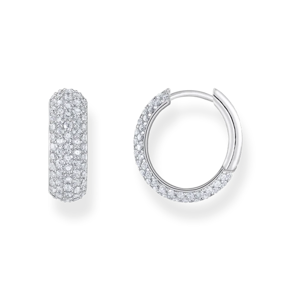 Creoler med Pavé Glittrande Stenar - Thomas Sabo - Snabb leverans & paketinslagning - Nordic Spectra